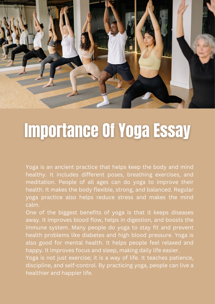 Importance Of Yoga Essay